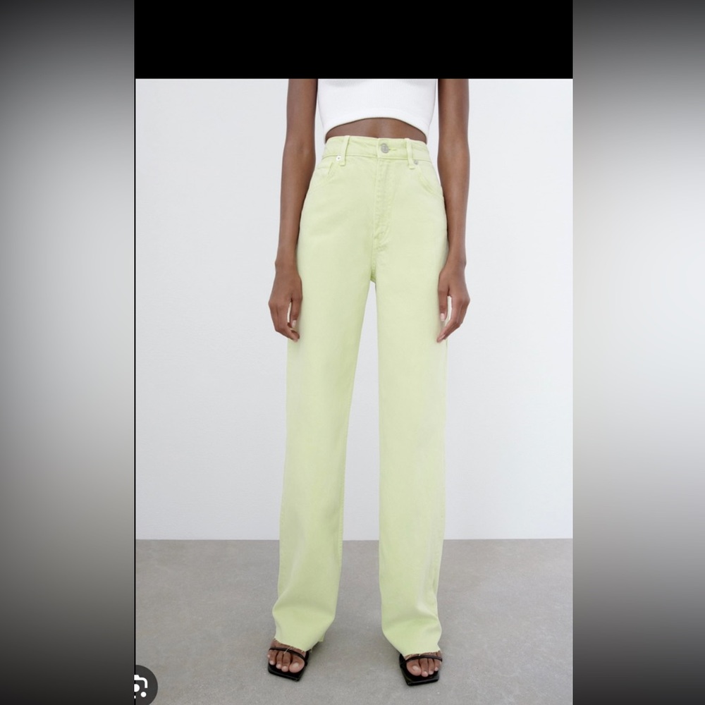 Zara wide leg full length pants
